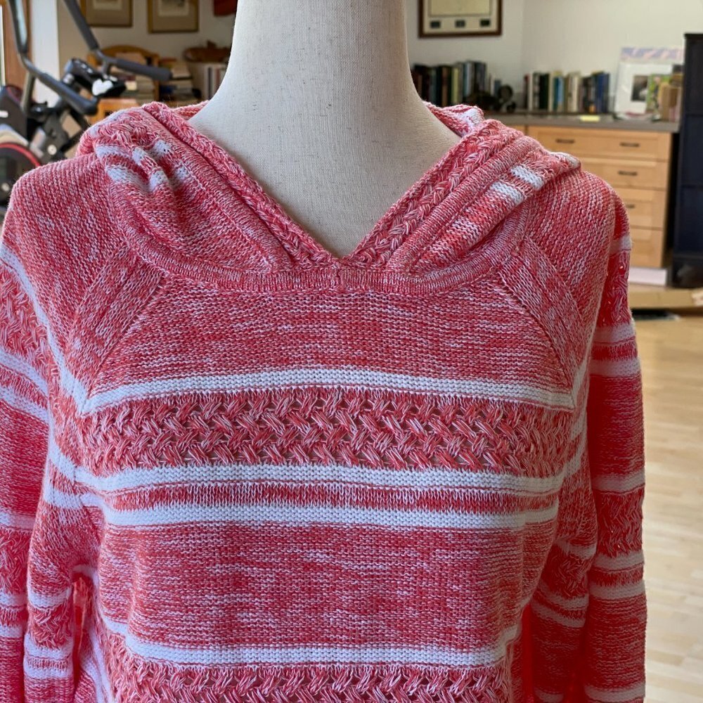 TOMMY Bahama Coral Hoodie Sweater NWT Med M - Picture 4 of 6
